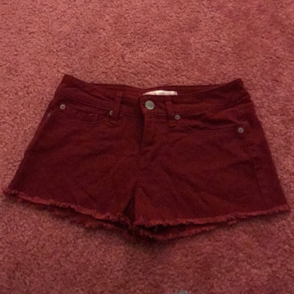 Burgundy Shorts